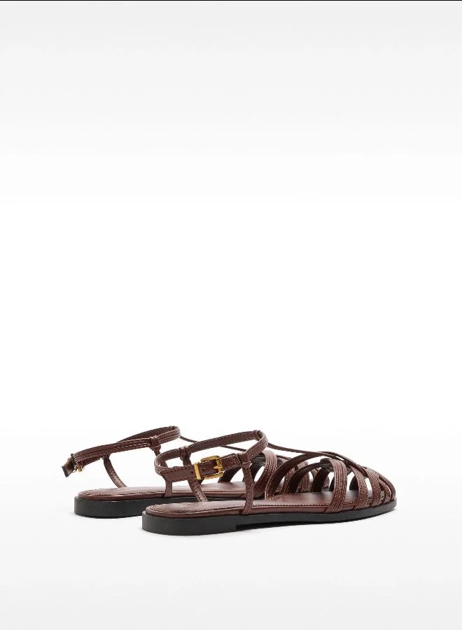 PARFOIS Flat Sandals With Braided Straps