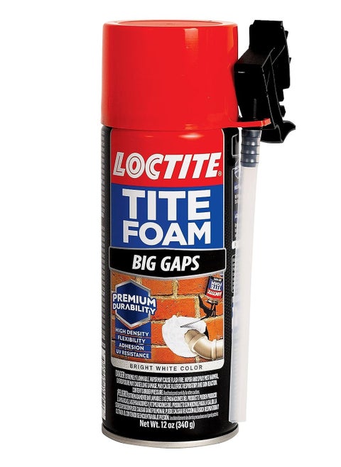 Loctite Tite Foam Big Gaps Spray Foam Sealant, Polyurethane Expanding Foam Insulation - 12 fl oz Can, Pack of 1