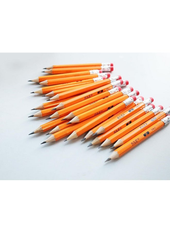 SKKSTATIONERY Half Pencils With Eraser Tops, Golf Pencils, 4 Inch Mini Pencils, Classroom, Pew - #2 Hb, Hexagon, Pre-Sharpened, 96/Box.  - Image 3