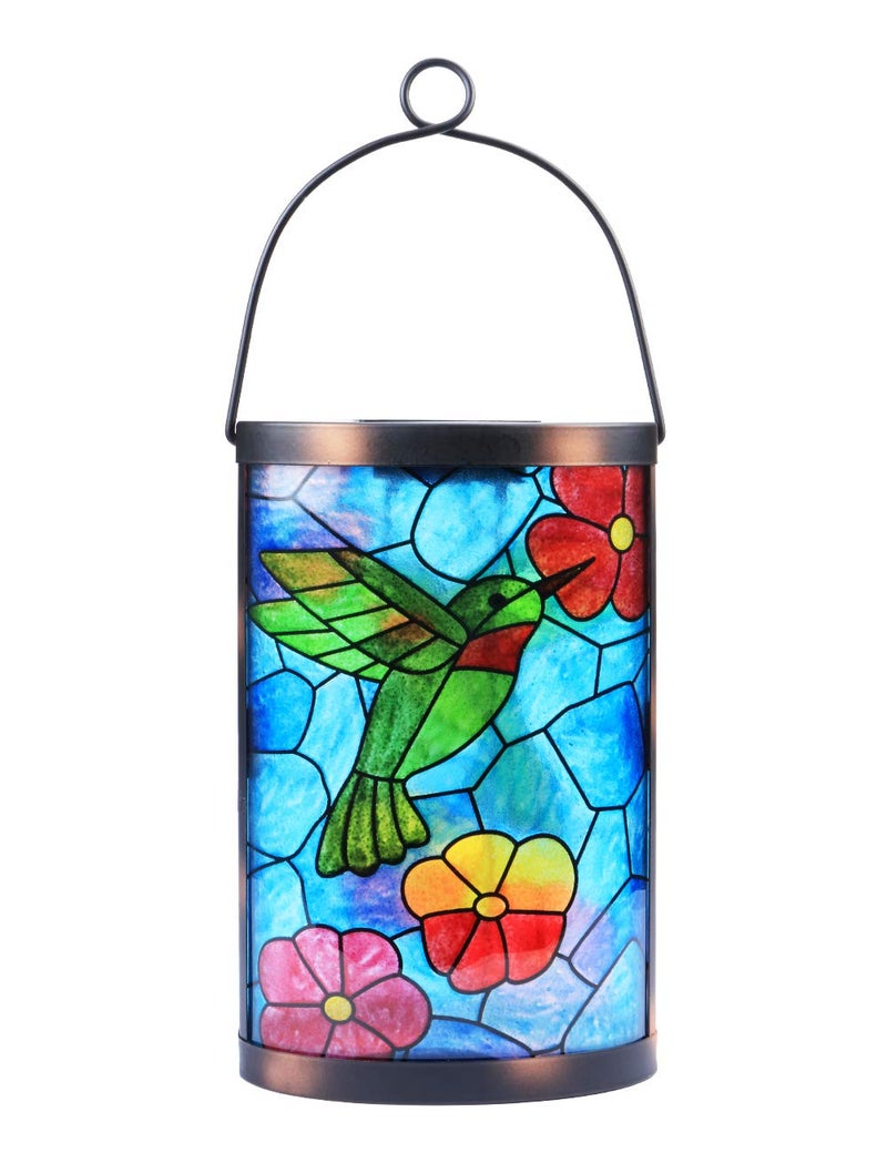 MUMTOP Hanging Solar Lantern Outdoor Decorative Waterproof LED Solar Hummingbird Lights Tabletop Lamp for Outdoor Patio Garden - Image 1