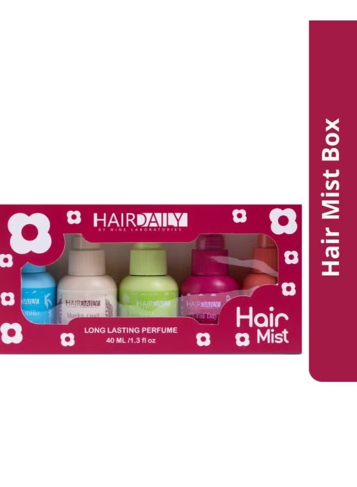 هاير دايلي علبة معطر للشعر، ترطيب عميق ورائحة عطرة لجميع أنواع الشعر، 5 × 40 مل - Image 1