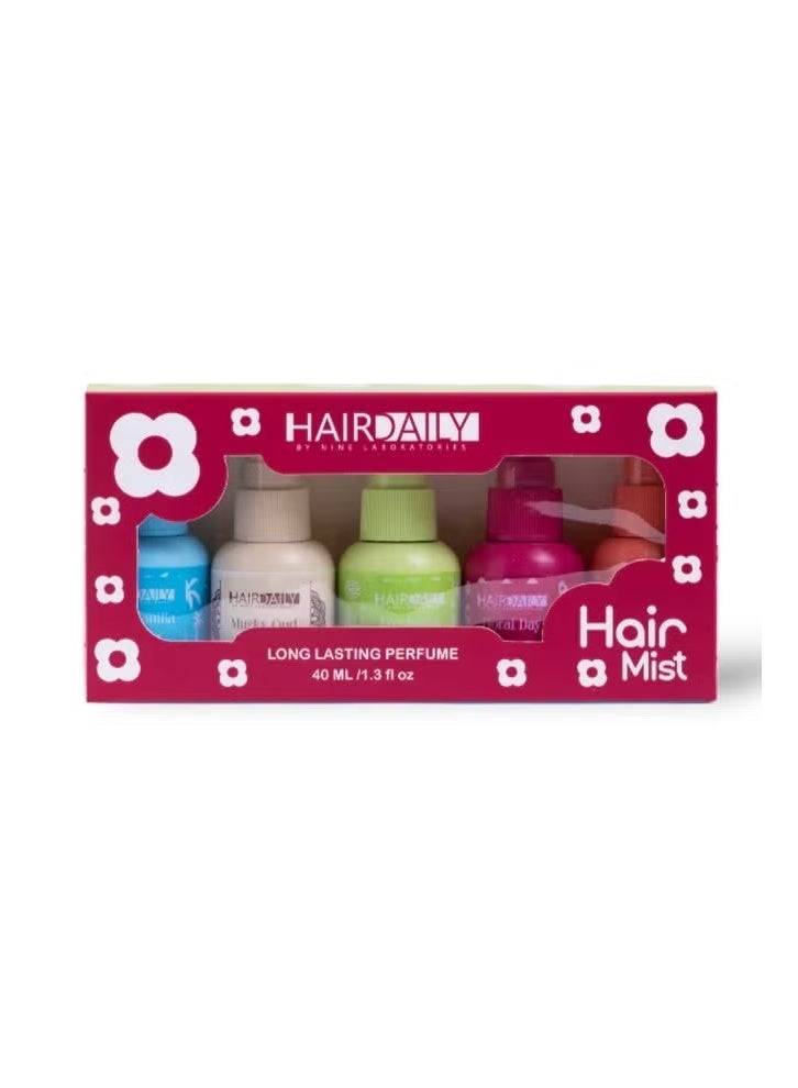 هاير دايلي علبة معطر للشعر، ترطيب عميق ورائحة عطرة لجميع أنواع الشعر، 5 × 40 مل - Image 3