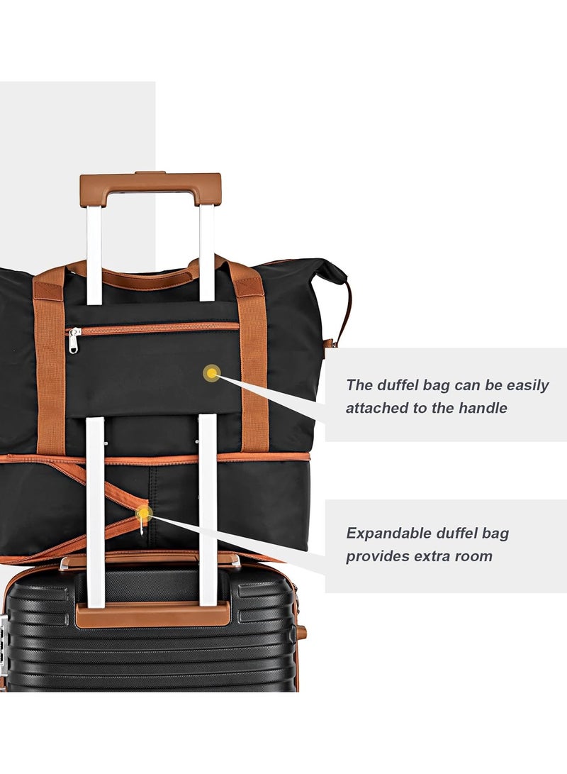 Coollife 5-Piece Travel Bags with TSA Approved Lock, Lightweight Hard Shell Luggage Suitcase Set - Image 3