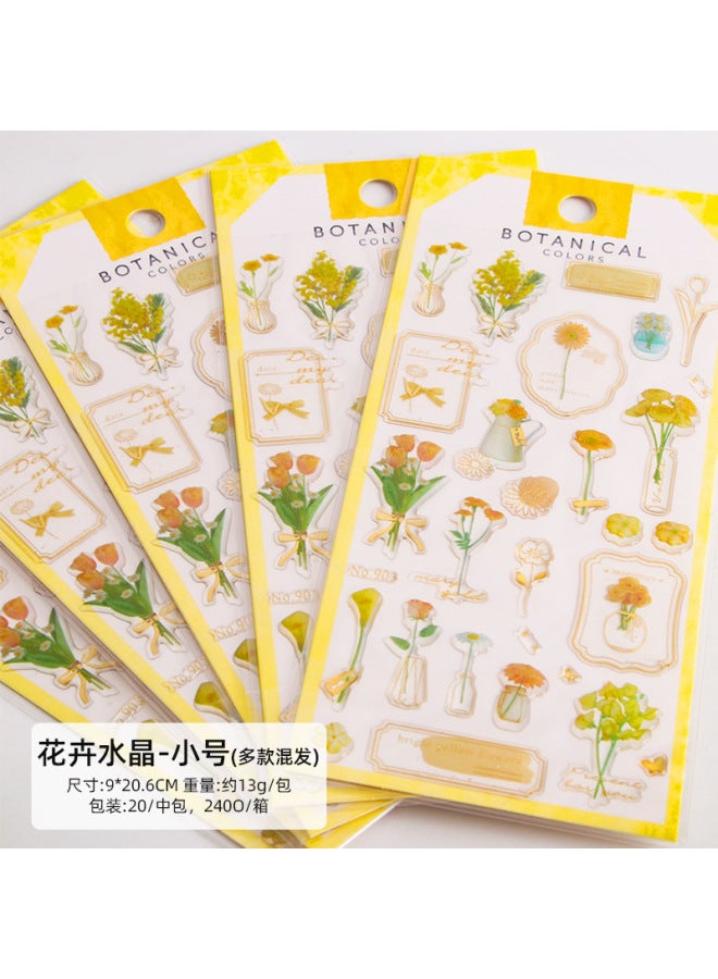 HELPS New Dream Drop Glue Crystal Stickers Gilded Transparent Three-dimensional Decorative Hand Account Mobile Phone Stickers Material Hand Account Stickers - Image 1