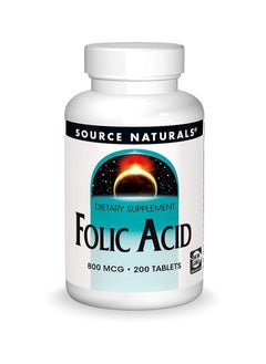 Source Naturals Source Naturals Folic Acid  800MCG  200 Tab 