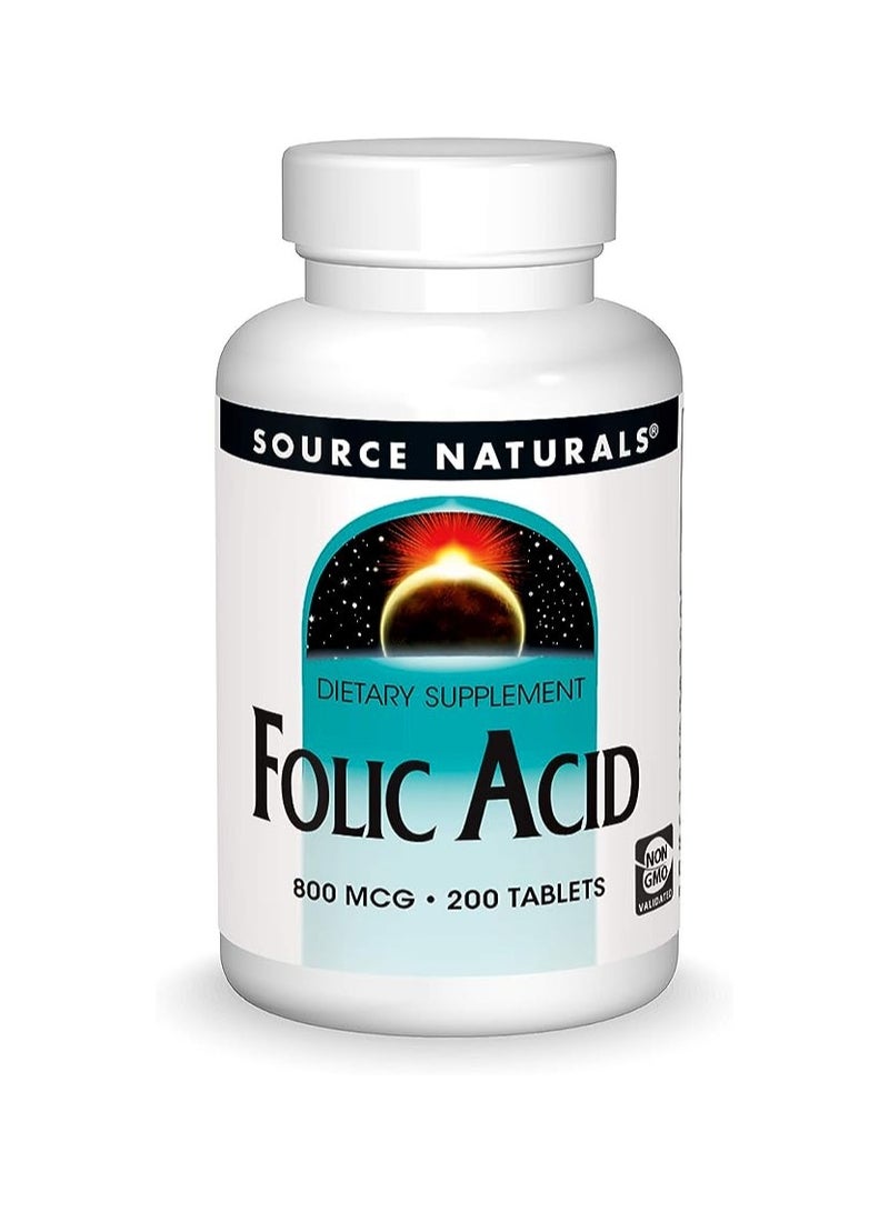 Source Naturals Source Naturals Folic Acid  800MCG  200 Tab 