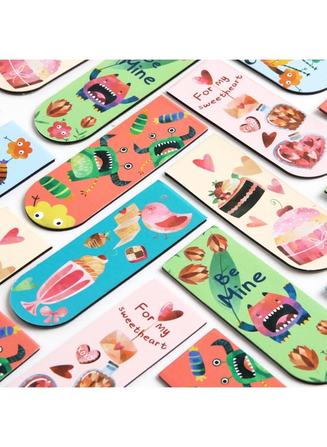 WorldBazaar 36pcs Valentine's Day Magnetic Bookmarks with Cards Valentine Gift for Kids - Image 4