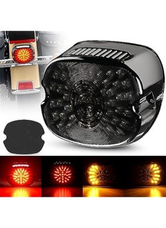 d LED Tail Light for Harley Davidson Dyna Sportster 883 1200 Road King Glide Electra Heritage - Plug and Play Motorcycle Brake Turn Signal Driving License Plate Rear Light