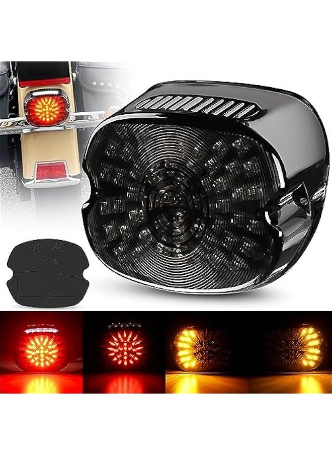 Arabest - d LED Tail Light for Harley Davidson Dyna Sportster 883 1200 Road King Glide Electra Heritage - Plug and Play Motorcycle Brake Turn Signal Driving License Plate Rear Light - Image 1