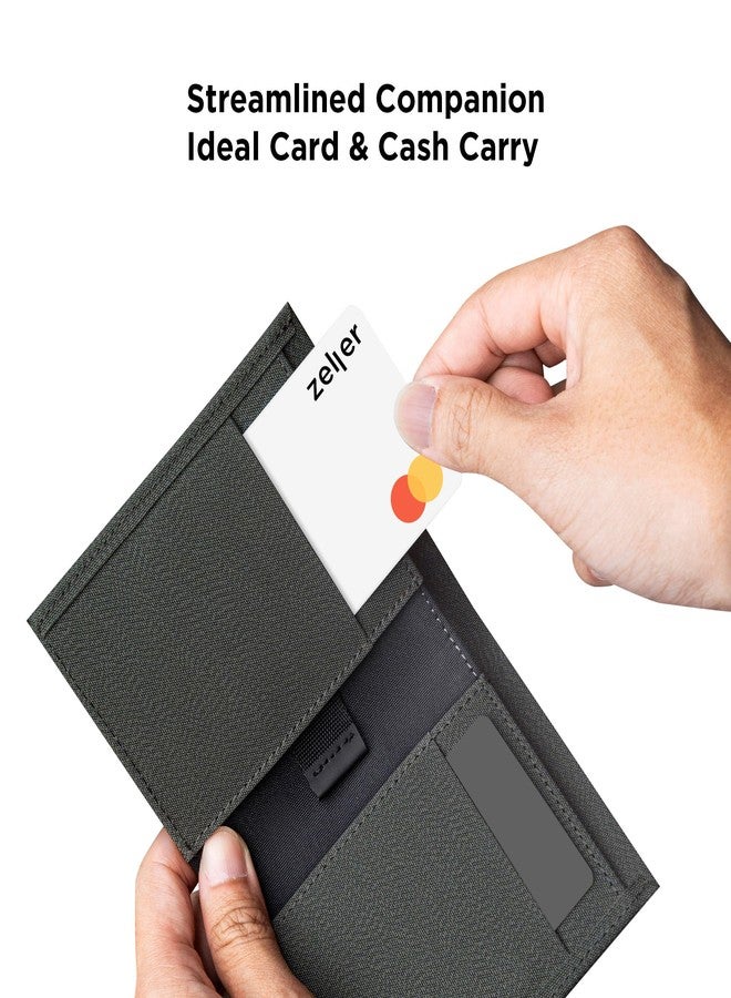 ALPAKA Ark Bifold Cash Wallet - Minimalist Front Pocket Wallet for Men Daily Use,Magnetic Closure for Security, Grey, Medium - Image 2