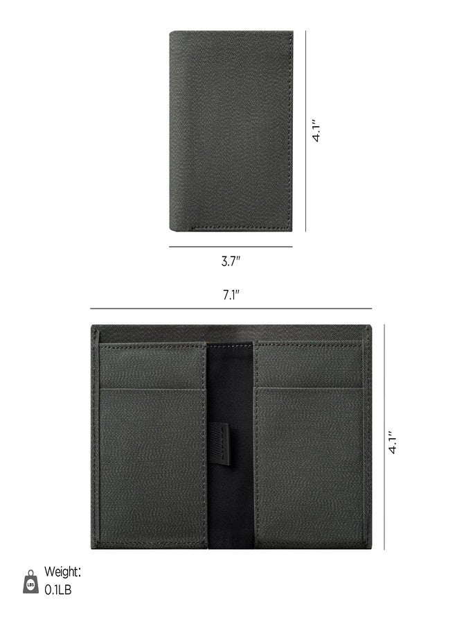ALPAKA Ark Bifold Cash Wallet - Minimalist Front Pocket Wallet for Men Daily Use,Magnetic Closure for Security, Grey, Medium - Image 3