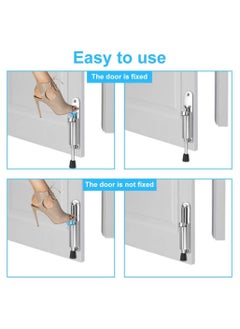 Y&D Door Holder Metal Stopper Spring-Loaded Floor Gate Screwing On with Foot Control for Inside Outside Balcony Doors  - Image 4