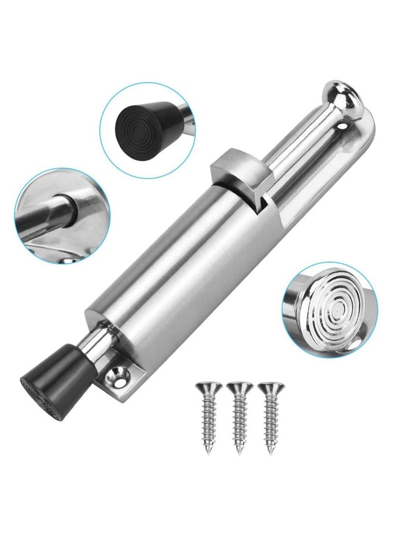 Y&D Door Holder Metal Stopper Spring-Loaded Floor Gate Screwing On with Foot Control for Inside Outside Balcony Doors  - Image 2