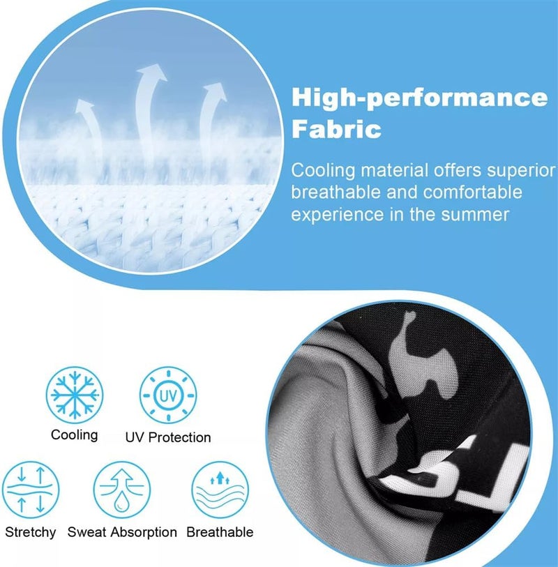 YARDHOBI 2 Pairs Cooling UV Sun Protection Sports Compression Arm Sleeves - Image 4