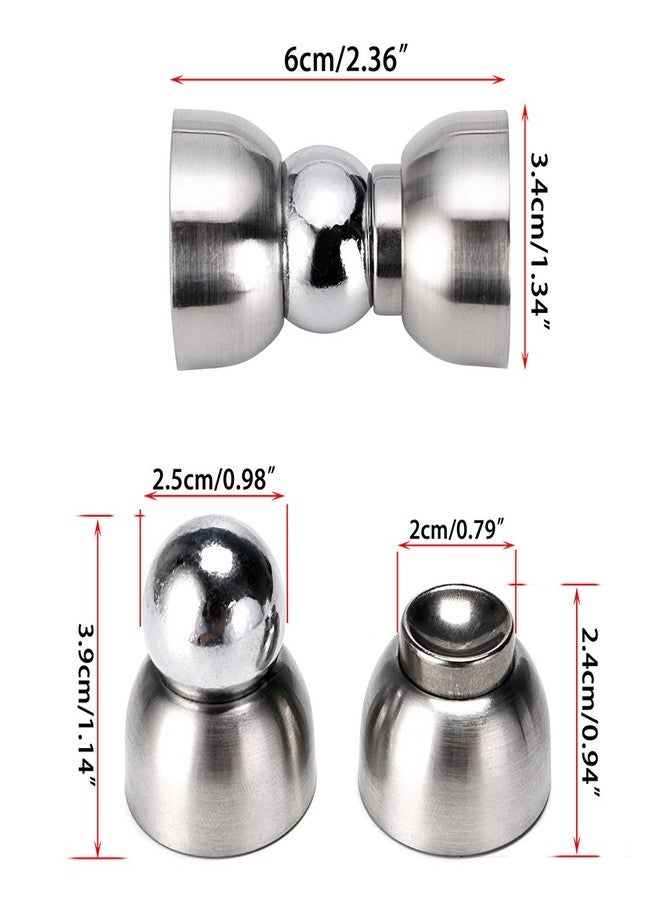 Sumnacon Powerful Magnetic Doorstop - 2 Pcs Stainless Steel Mini Door Stopper, Heavy Duty Magnetism Door Holder for Bedroom Bathroom Kitchen Home Office - Image 3