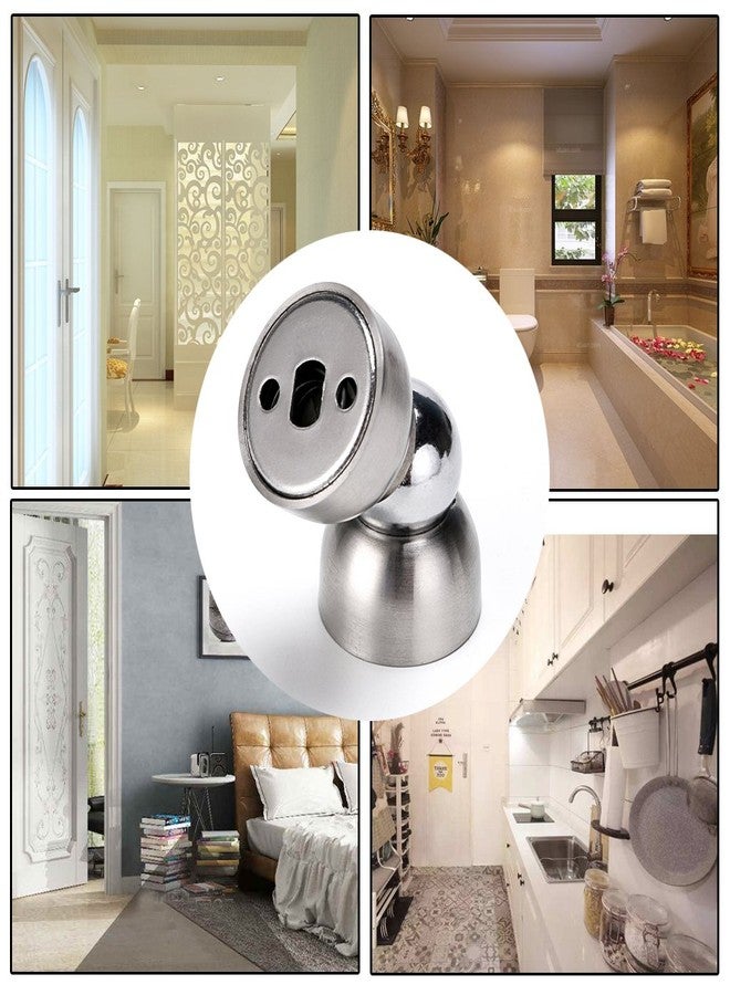 Sumnacon Powerful Magnetic Doorstop - 2 Pcs Stainless Steel Mini Door Stopper, Heavy Duty Magnetism Door Holder for Bedroom Bathroom Kitchen Home Office - Image 4