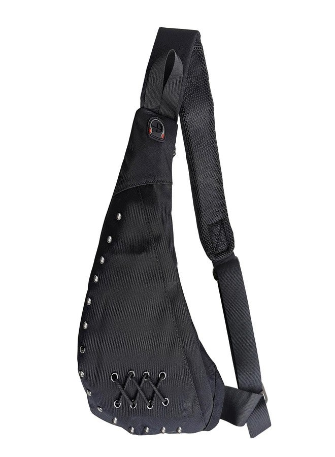 INNTURT Sling Bag Crossbody Bags for Women Men Sling Purses Shoulder Bag Travel Bag Backpack Black - Image 1