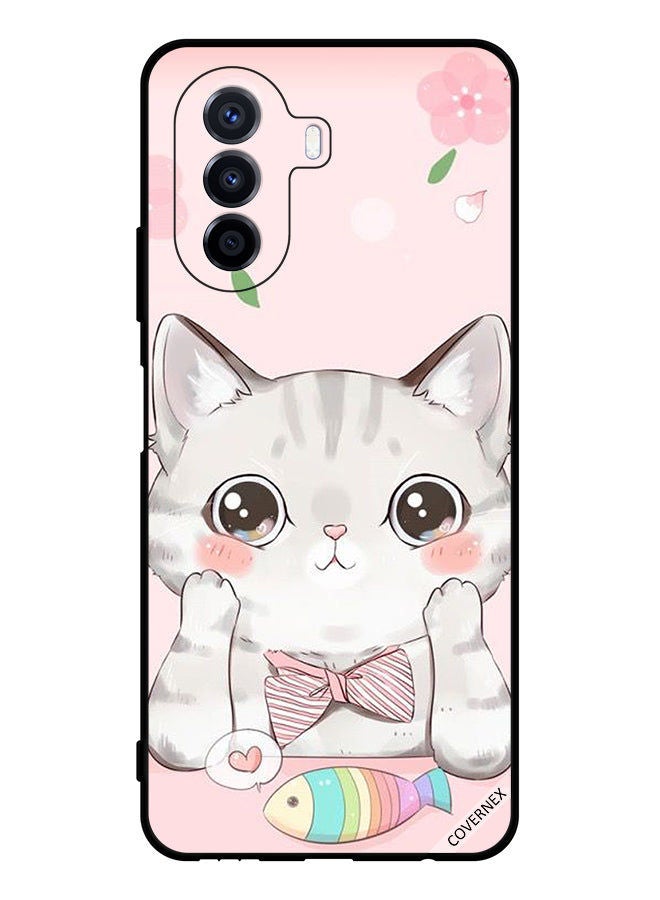 Covernex Protective Case Cover For Huawei nova Y70 Cat And Fish - Image 1