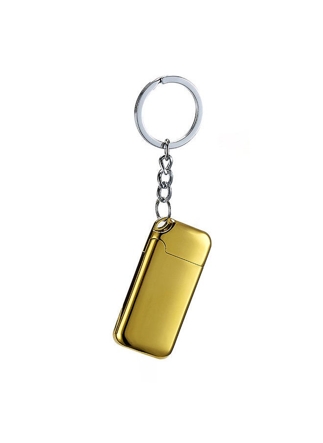 NIBEMINENT USB Rechargeable Electronic Lighter Gold/Silver 