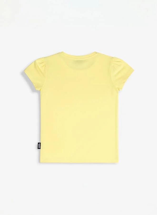 Looney Tunes Graphic Print Round Neck Fashion T-shirt