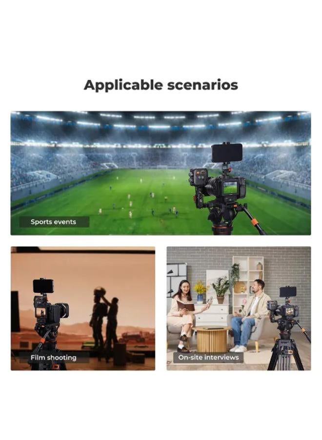 K&F Concept VA3 & BV10 Professional Video Tripod with Fluid Head - Image 2