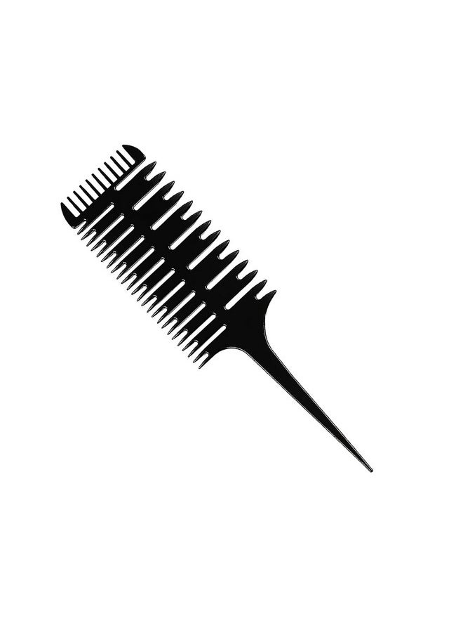 1st Choice 1st Choice Professional Hair Combs for Women Styling Hair Combs Plastic Weaving Combs for Highlighting,3-Way Weaving & Sectioning Foiling Comb for Hair Coloring, Highlighting, Balayage  - Image 1