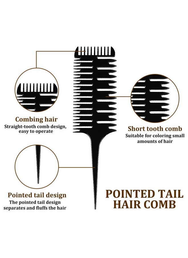 1st Choice 1st Choice Professional Hair Combs for Women Styling Hair Combs Plastic Weaving Combs for Highlighting,3-Way Weaving & Sectioning Foiling Comb for Hair Coloring, Highlighting, Balayage  - Image 4