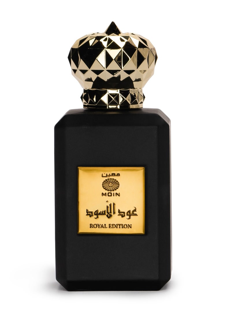 Moin Oud Al Aswad Unisex Perfume 100ml - Saffron, Almond, Jasmine & Amber with Woody and Musky Notes - Longlasting Luxury Fragrance for Men & Women  - Image 2