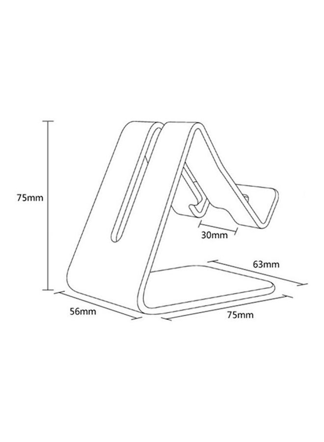 Universal Desk Tablet Holder With Shockproof Pad Silver - Image 3