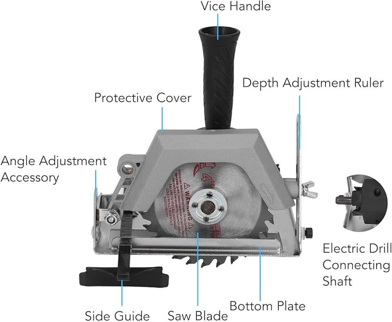 محول مثقاب إلى منشار مطحنة أداة صناعية لمهام القطع متعددة الاستخدامات - Image 5
