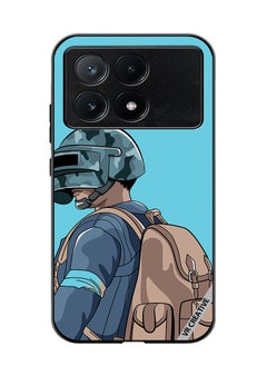 VR CREATIVE Protective Case Cover For Xiaomi Poco X6 Pro Helmet And In Military Uniform Design Multicolour  - Image 1