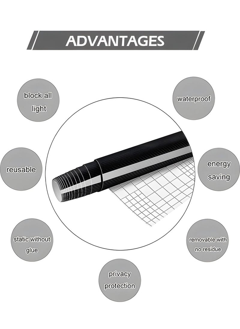 GROIC Black 5D Carbon Fiber Vinyl Wrap Roll 100×30cm,Super Glossy Car Wrap Film Featuring Bubble Free Air Release Technology, Car Moto DIY Interior Exterior  - Image 5