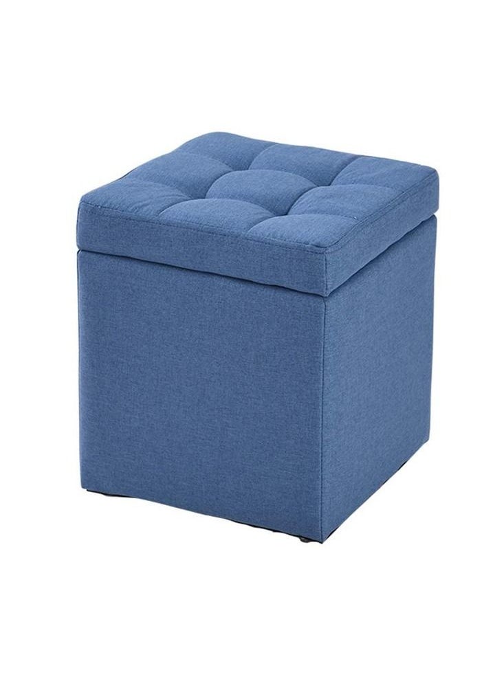 Generic - FFD Ottoman Storage Cube Footrest Stool Padded Seat Foot Rest Step Bench Footstool Shoe Change Bench Toy Chest Box Storage Chest Relaxing Seat - Image 1