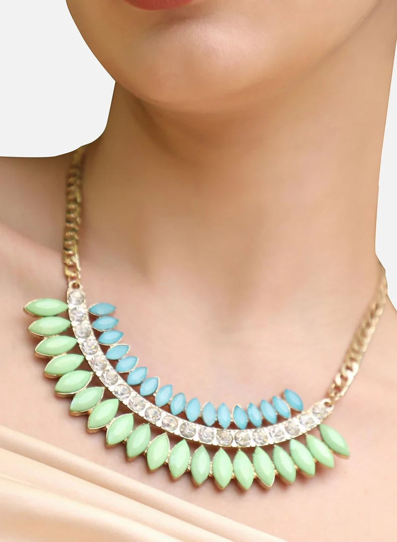 سوهي قلادة مصممة بأحجار متعددة الألوان