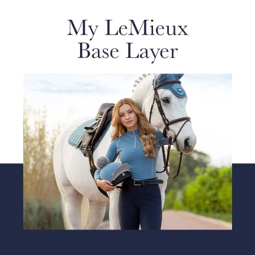 LeMieux Women’s Base Layer Top - Athletic Thermal Shirts - Equestrian Apparel & Gear for Horseback Riding - (Navy - US04) - Image 4