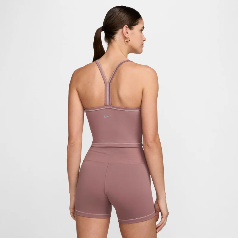 Nike Brown Women's One Fitted Dri-FIT Training Crop Tank Top for Women | Best Price UAE