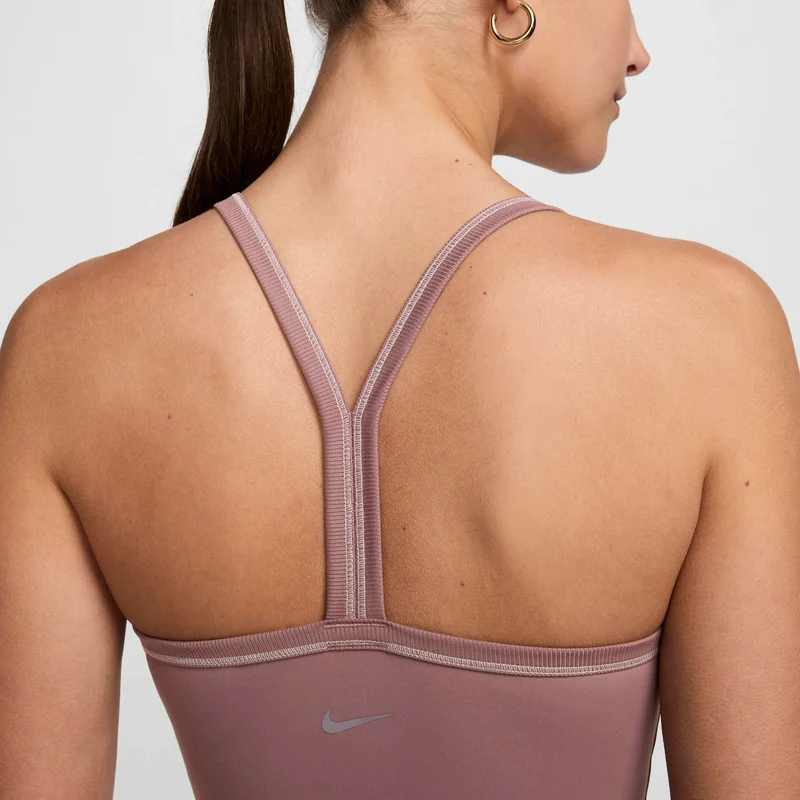 Nike Brown Women's One Fitted Dri-FIT Training Crop Tank Top for Women | Best Price UAE