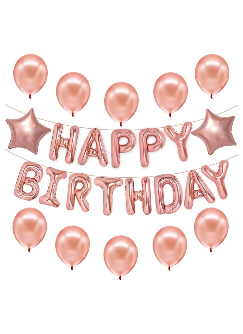 Happy Birthday Rose Gold Balloons – Large, Pack of 25 | Rose Gold Happy Birthday Letter Balloons | Happy Birthday Decorations - pzsku/Z489351E9BDE6F4DEA839Z/45/_/1700477375/a244a751-5174-4c3e-8782-98657775c76c