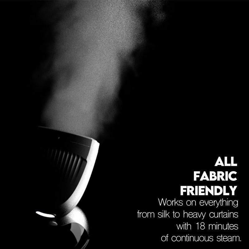 MAGIC PRO Garment Steamer, 1500W Travel Steamer with 300ml Detachable Water Tank, Fast 30s Heat-Up, Auto-Off, Handheld Steamer for Wrinkle Removal on Clothes, Garments, and Fabrics Black - Image 3