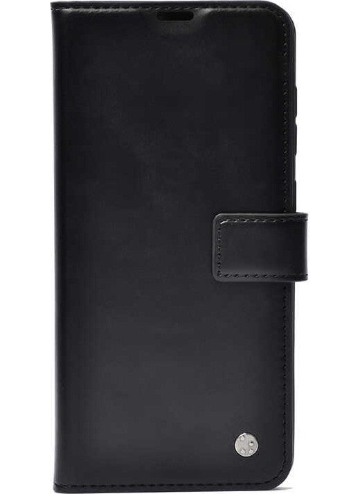 Nevarium - Apple iPhone 13 Pro Max Case Leather Wallet Stand Case - Black - Image 1