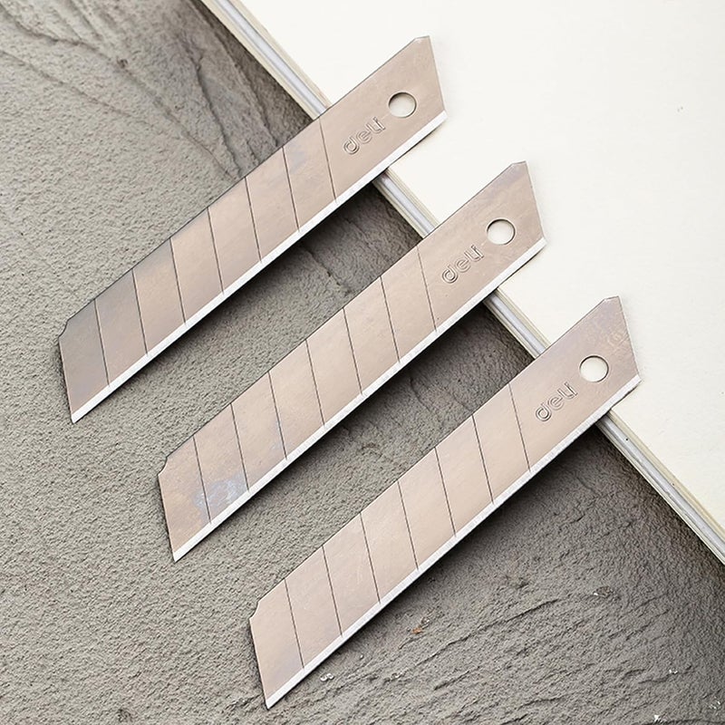 Deli E2011 Paper Cutter | Snap-Off Sharp Blades with Stainless Steel Body (Pack of 2) - Image 2