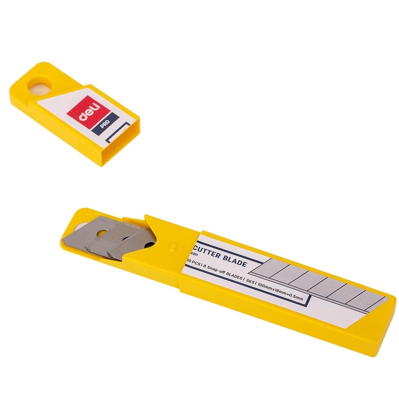 Deli E2011 Paper Cutter | Snap-Off Sharp Blades with Stainless Steel Body (Pack of 2) - Image 1