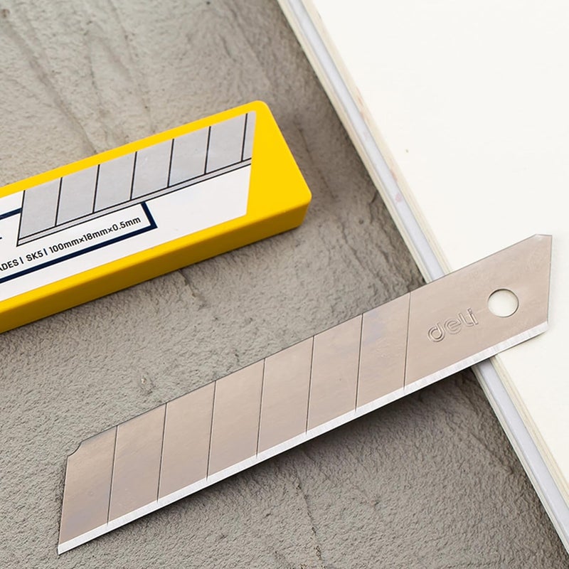 Deli E2011 Paper Cutter | Snap-Off Sharp Blades with Stainless Steel Body (Pack of 2) - Image 4