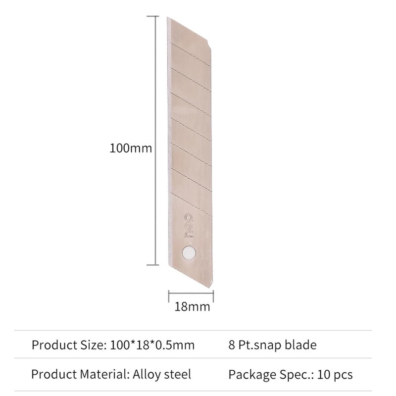 Deli E2011 Paper Cutter | Snap-Off Sharp Blades with Stainless Steel Body (Pack of 2) - Image 3