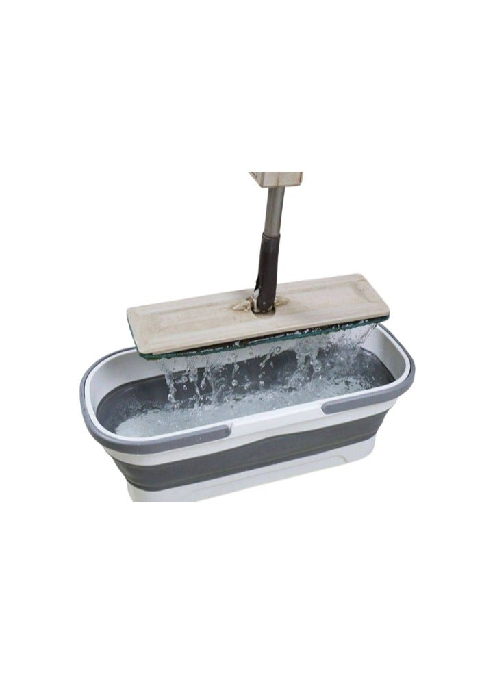 Bathtub set - basket - silicone bucket - Elegant white x gray color - and comes with 2 carrying straps AW - Image 1