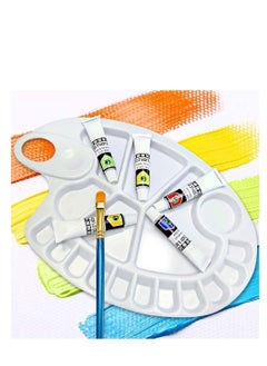 Y&D Large Watercolor Paint Palette, Plastic Tray, Non-Stick Pallet Art Painting 12 x 8 inch Set Craft Supplies DIY Washable Non-Toxic for Kids Adults Students  - Image 5