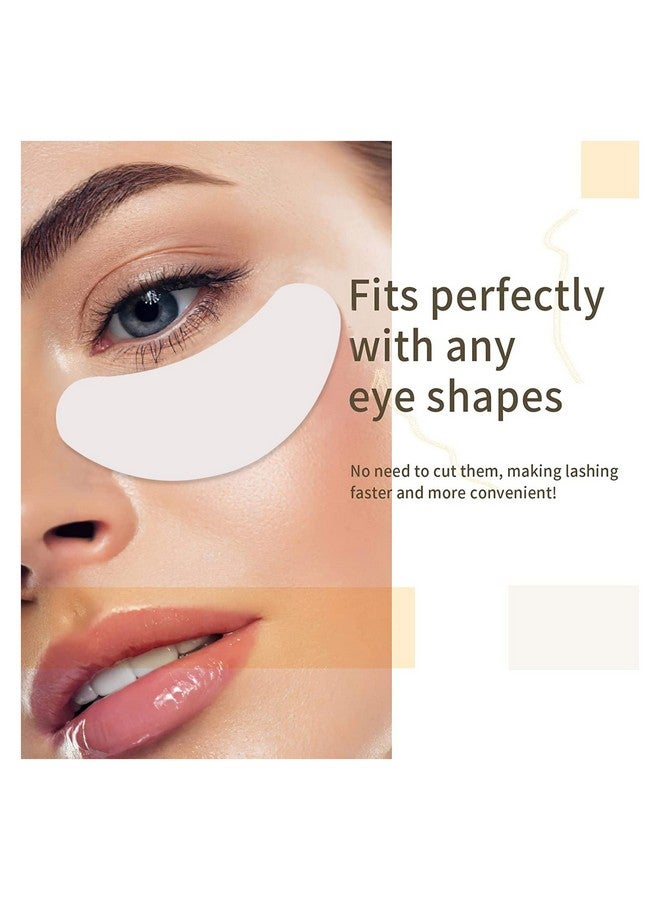 Miuffue 100 Pcs Foam Eye Pads For Lash Extensions 2.76 Under Eye Pads For Eyelash Extensions Microfoam Lash Pads Lint Free Stick Well No Tape Needed Hypoallergenic Waterproof - Image 5