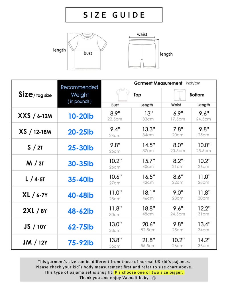 VAENAIT BABY Toddler Infant Kids Toddler Sleepwear Pajamas 2pcs Set Shirring Summer Breeze XL - Image 5