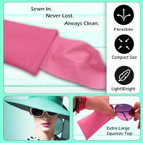 MyEyeglassCase Women Animal Print Soft Sunglasses Case | XL Eyeglass Case w/cloth & pouch - Large Glasses Pouch Holder for multipurpose Travel accessories (CT8 Pink) - Image 4