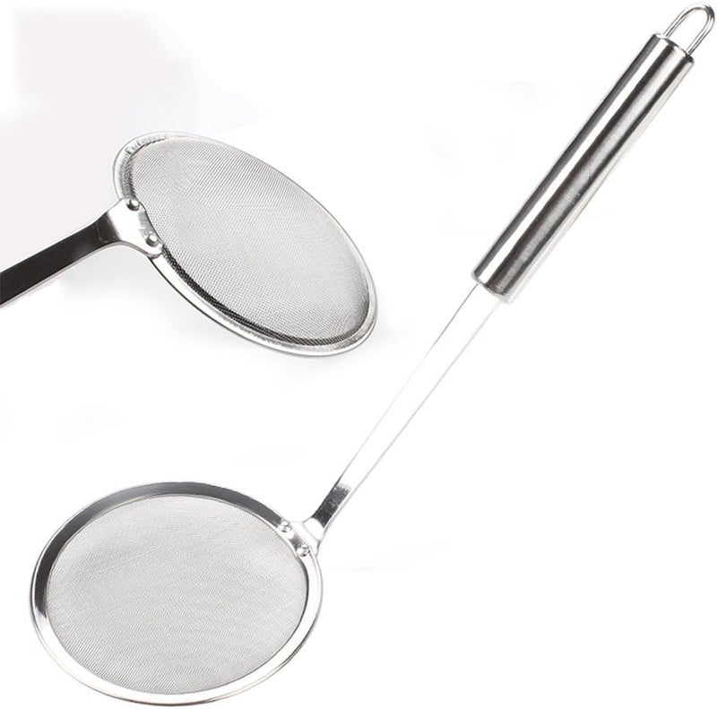 TEMCHY Hot Pot Fat Skimmer Spoon - Stainless Steel Fine Mesh Strainer for Skimming Grease and Foam - Image 4